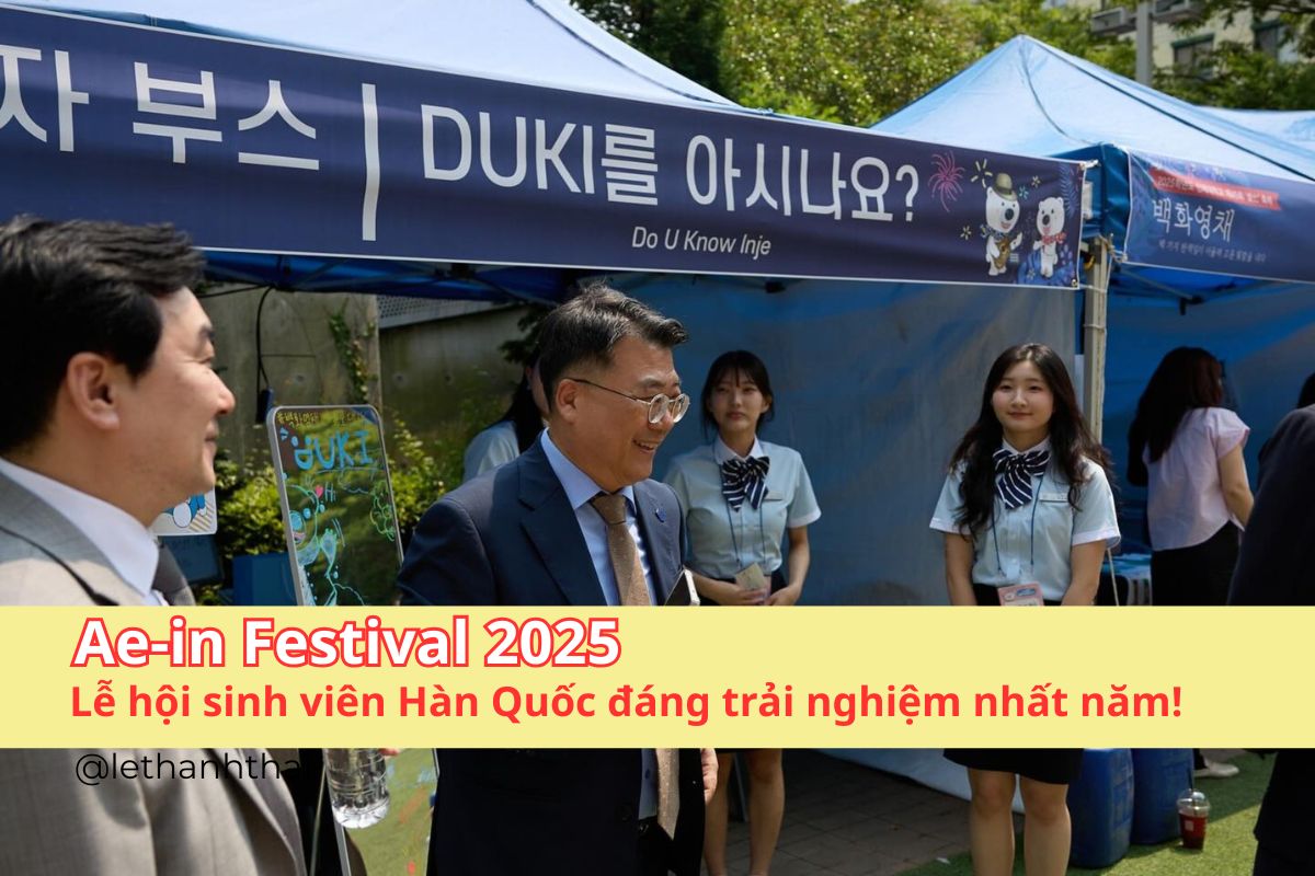 Ae-in Festival 2025 – Lễ hội du học Hàn Quốc đỉnh cao cùng công nghệ AI, Drone & E-Sports | Du Học Woori